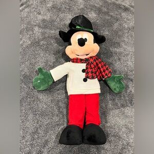 Mickey Mouse Christmas Greeter Door Porch Holiday White Sweater Disney